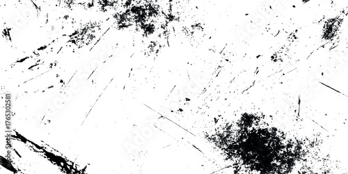 Grunge texture white and black cracks, scratches, scuffs, dust, dirt Overlay Distress grain monochrome design.