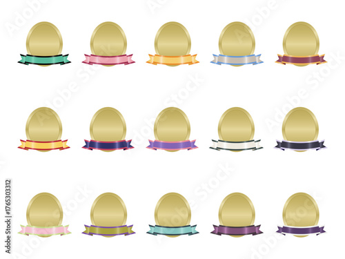 いろいろメダルリボンセット24