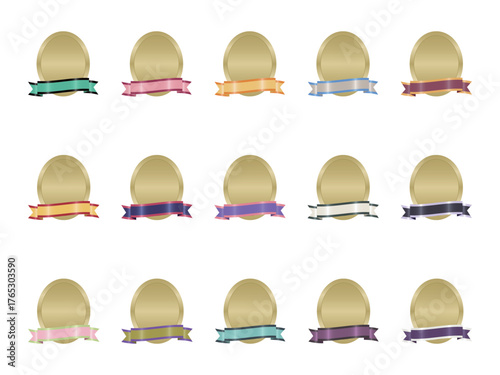 いろいろメダルリボンセット25