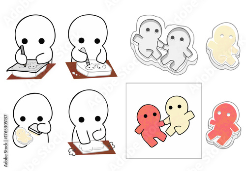 OC makes eraser stamps, OC's eraser stamps, the finished work