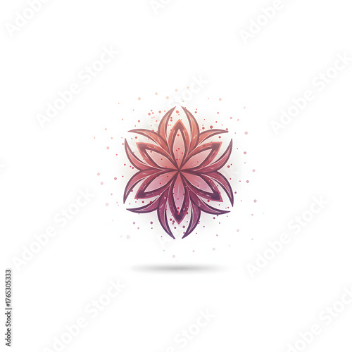 Floral design illustration with transparent background