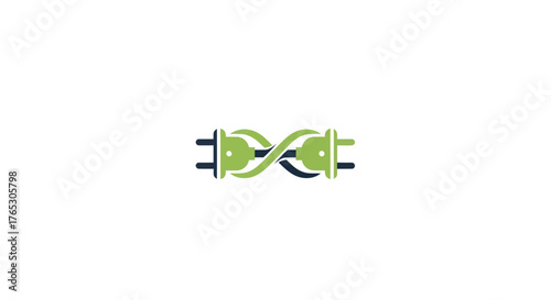 Innovative power connection logo representing energy and technology solutions.