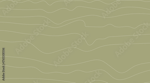 Abstract light-olive green background with wavy off-white lines creating a serene and minimalist pattern, perfect for adding a touch of organic elegance to designs