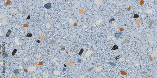stone mosaic background in blue tones