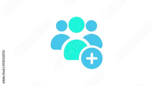 Add new users to the group membership icon