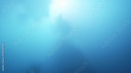 underwater scene with rays of light