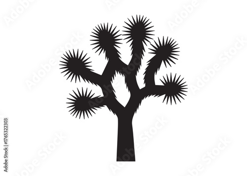 Joshua tree icon, Joshua tree Black vector