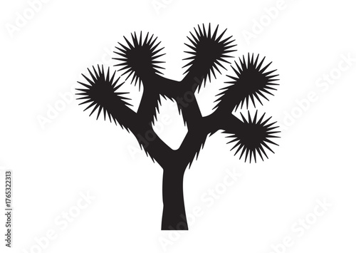 Joshua tree icon, Joshua tree Black vector