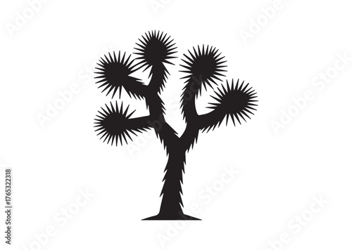 Joshua tree icon, Joshua tree Black vector