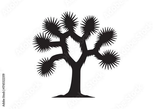 Joshua tree icon, Joshua tree Black vector