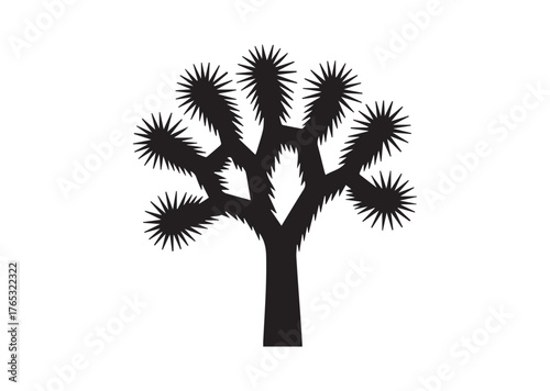 Joshua tree icon, Joshua tree Black vector