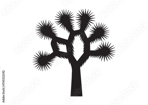 Joshua tree icon, Joshua tree Black vector