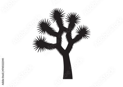 Joshua tree icon, Joshua tree Black vector