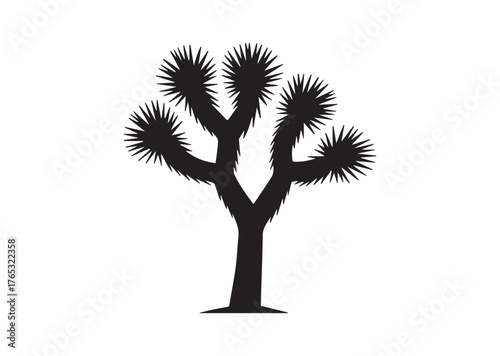 Joshua tree icon, Joshua tree Black vector