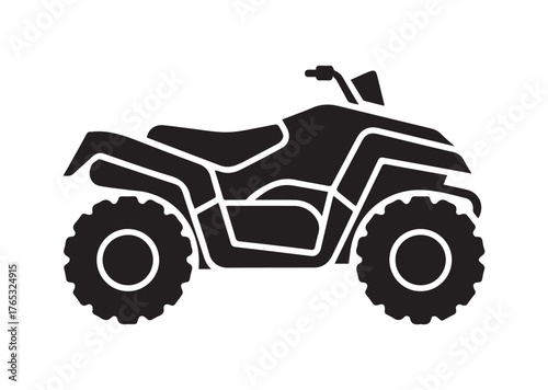 Atv vehicle icon, Atv vehicle Black vector