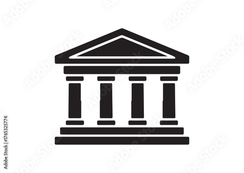Temple icon, Temple Black vector