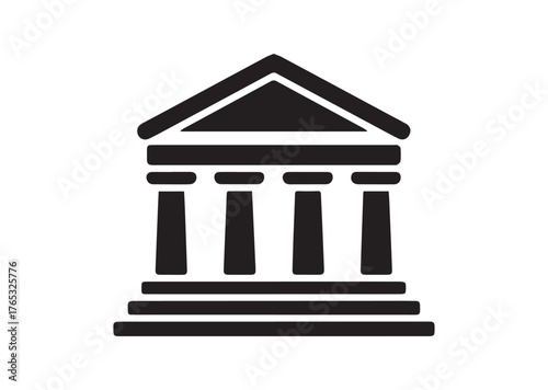 Temple icon, Temple Black vector
