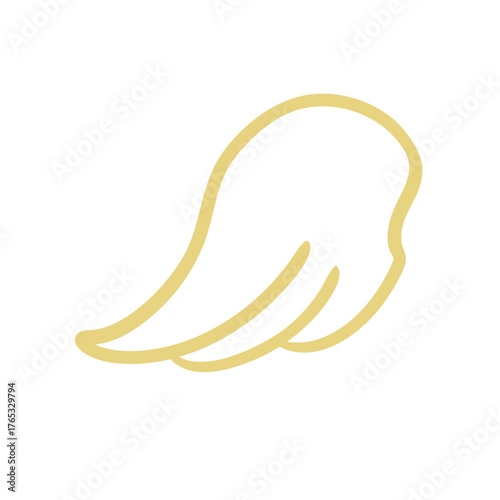 Golden angel wings illustration material