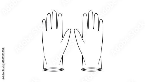 Pair of Rubber Gloves Icon