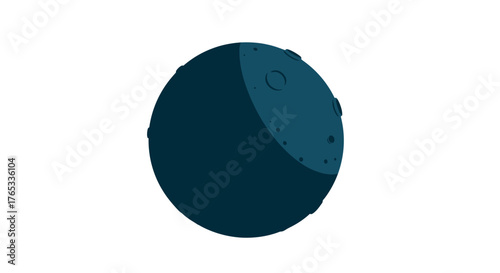 A fresh green avocado cut in half with the seed visible. A simple vector illustration for a healthy diet and vegetarian food concepts