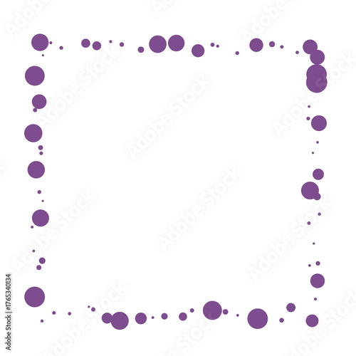Violet bubbles frame