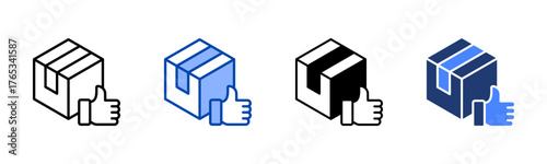 Goods icon set multiple style collection