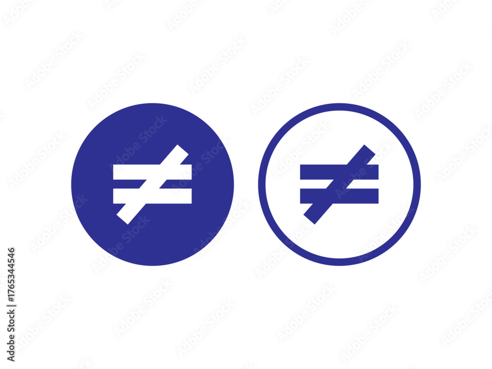 Fototapeta premium unequal button icon