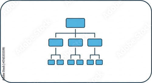 Organization chart hierarchy diagram vector design for business structure company management and workflow plan 100