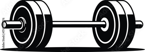 A barbell is a piece of exercise equipment used for strength training.