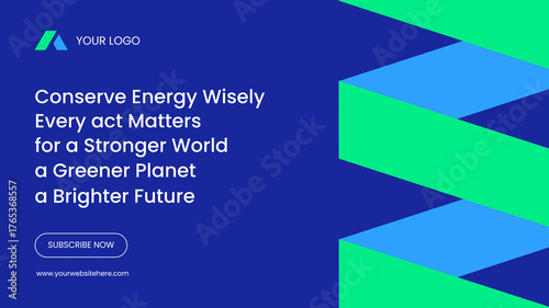 Energy Conservation Day Thumbnail Flat Cartoon Hand Drawn Background Illustration