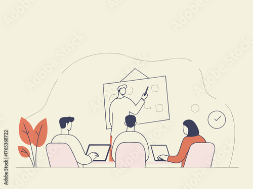 Startup founders working together on business growth and innovation concept