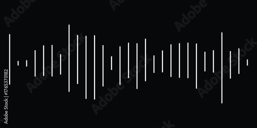 blue sound wave icon. Podcast soundwave line of voice. Record music player. Mobile talk track. Sound waves for voice message. Audio wave icon. minimal audio symbols for podcast, music, or broadcasting