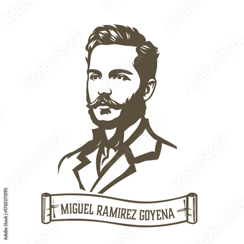 Miguel Ramirez Goyena, Nicaraguan educator and botanist. (1857 - 1927)