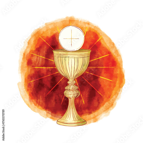 Corpus Christi, Ostensory for worship at a Catholic church ceremony.