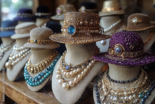 Wallpaper Mural Colorful layered beaded statement necklace display high resolution picture Torontodigital.ca