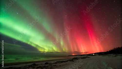 Green and Red Gradient Glow Texture