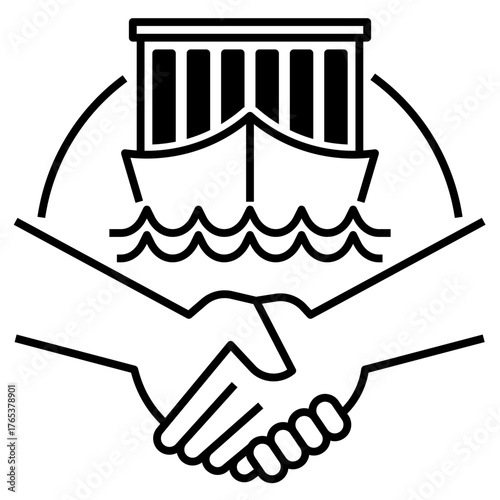 Trade Partner Icon Glyph Style
