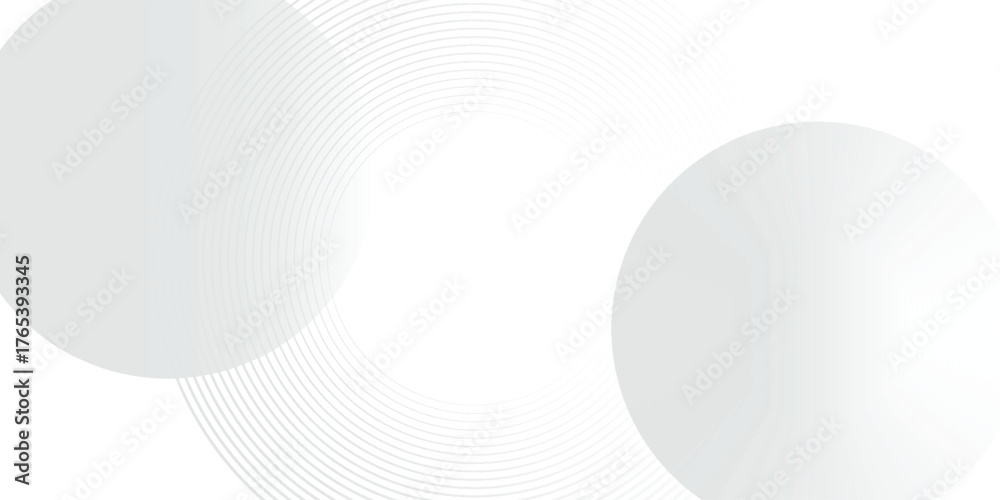 Fototapeta premium White geometric abstract background overlap layer on bright space with lines art