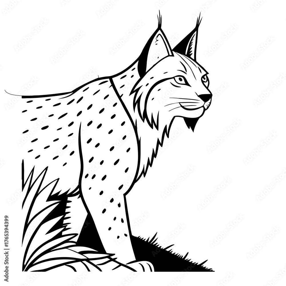 Obraz premium canada-lynx-vector