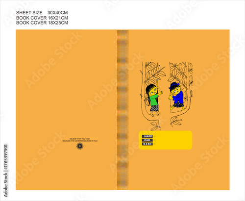 Minimalist Motivational Student Book Cover Template: 