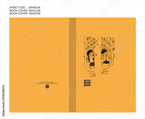 Minimalist Motivational Student Book Cover Template: 