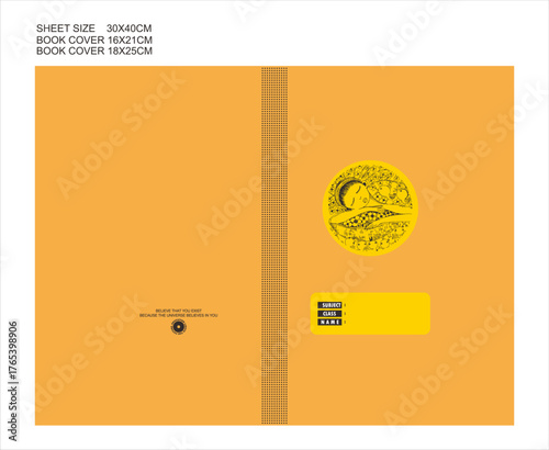 Minimalist Motivational Student Book Cover Template: 