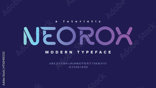 A modern custom sport font This bold type accelerates any design with an urban tech inspired