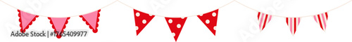 New Year party flag decoration