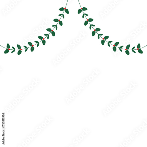 Winter Garland with Christmas Decoration