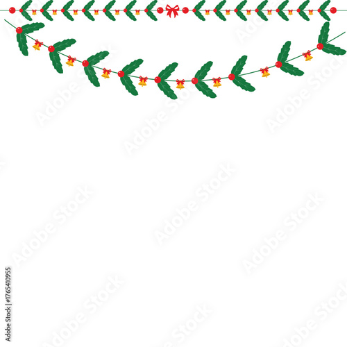 Winter Garland with Christmas Decoration