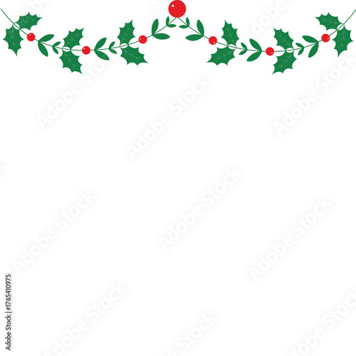 Winter Garland with Christmas Decoration