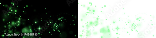 Png Green Sparkle Dust Overlay PNG on transparent background