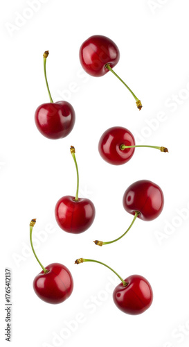 cherries isolated on white background