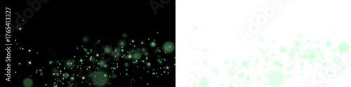 Png Green Sparkle Dust Overlay PNG on transparent background